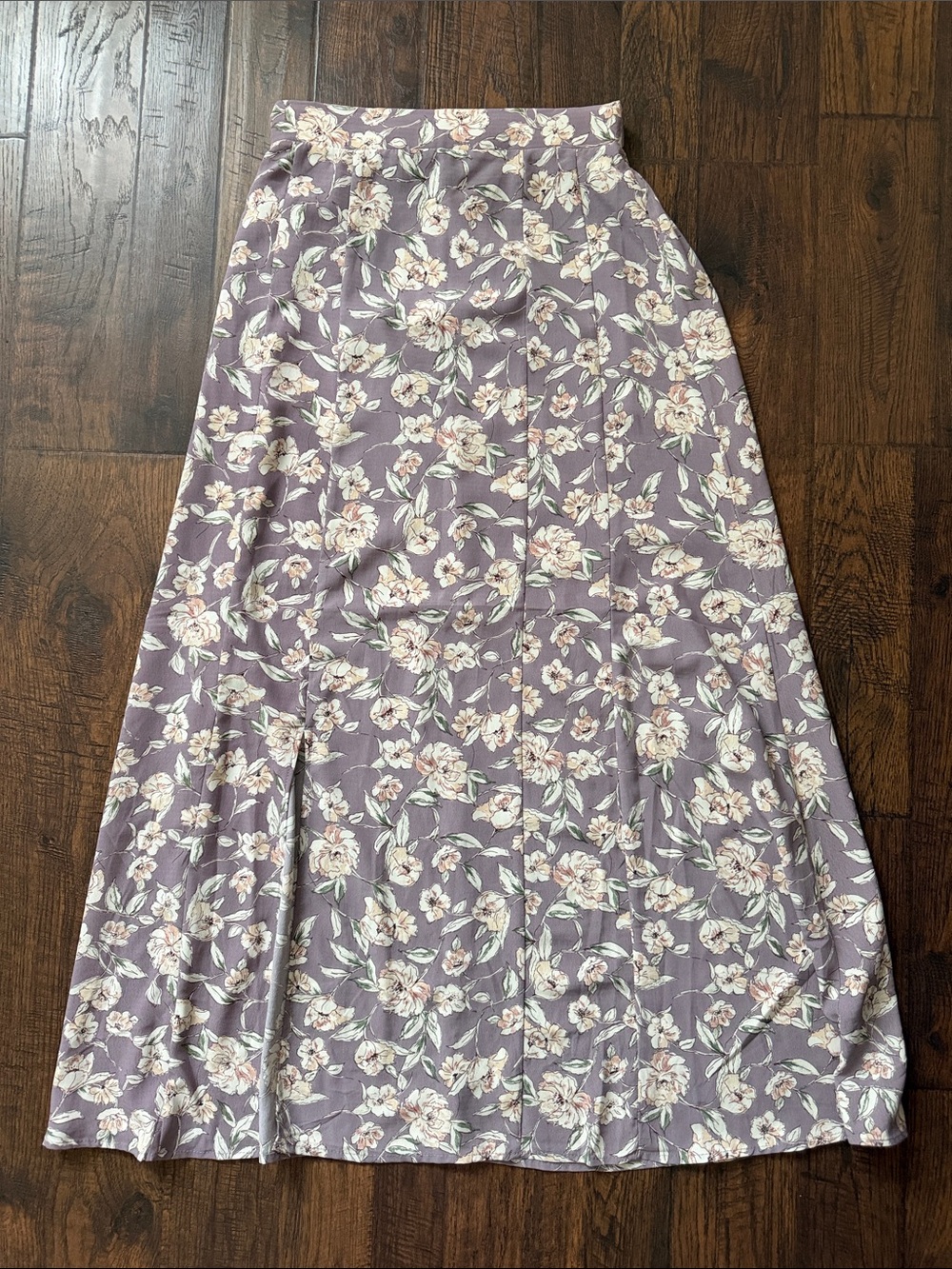 Altar'd State Lavender Floral Maxi Skirt